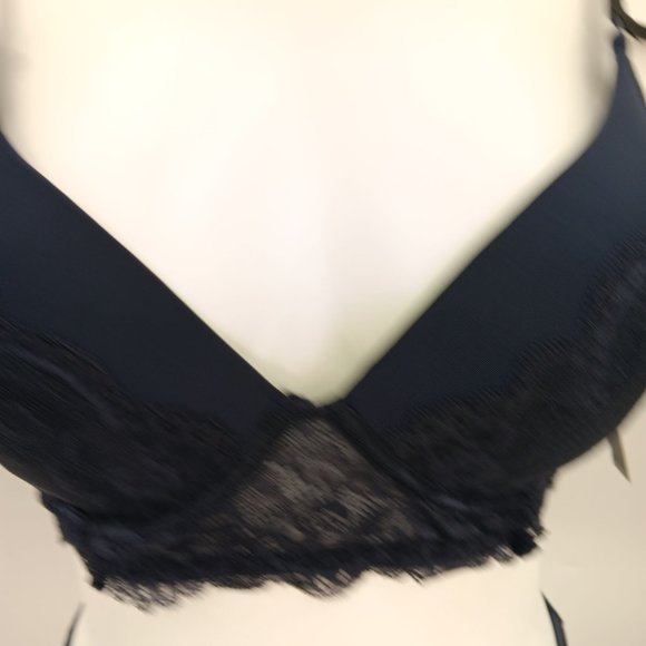 TAHARI 36B/M BLUE PUSH UP BRA SET - Picture 10 of 16